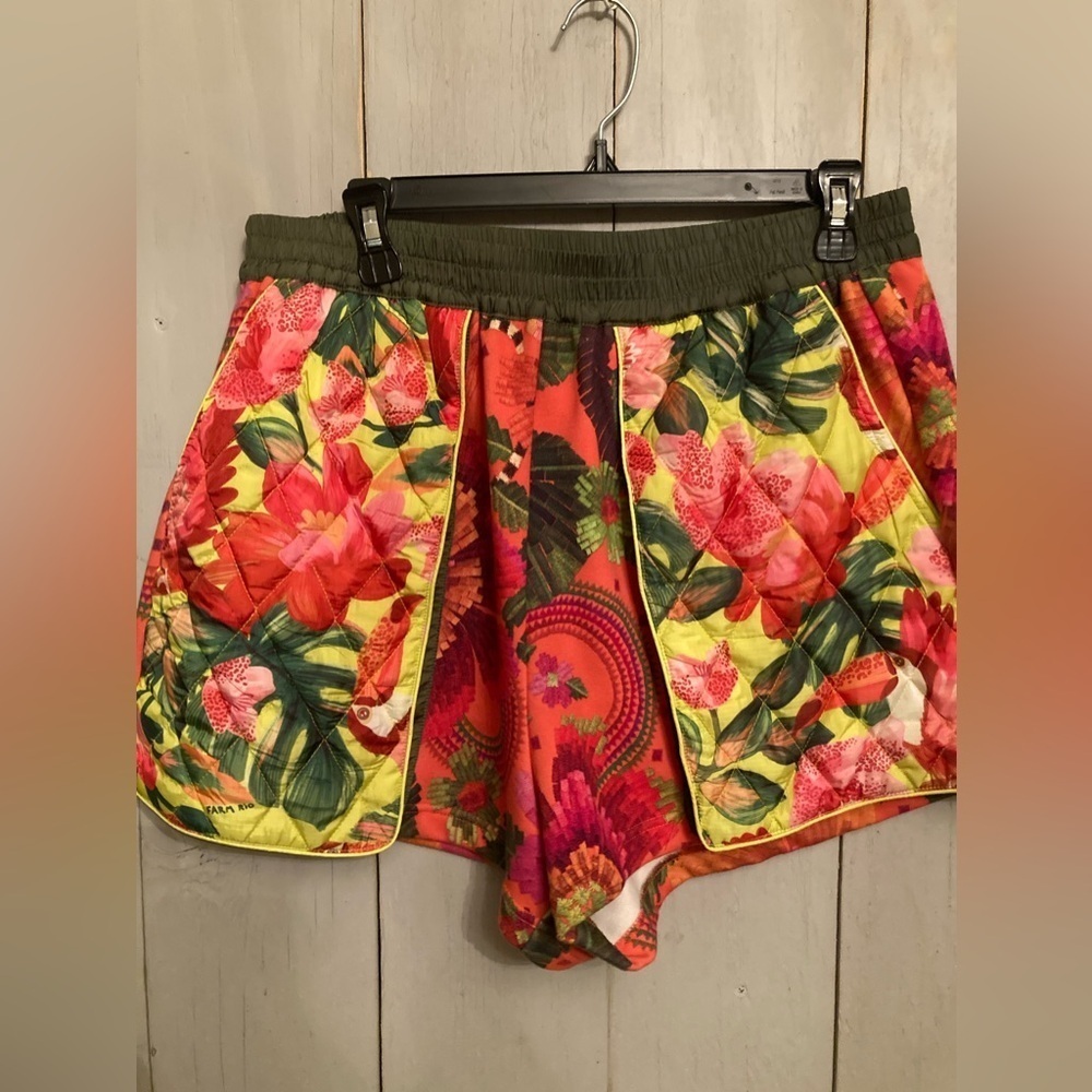 FARM RIO ANTHROPOLOGIE  Blooming Gardens, Quilted, Anorak & Sweatshorts Set S-L - Picture 11 of 13